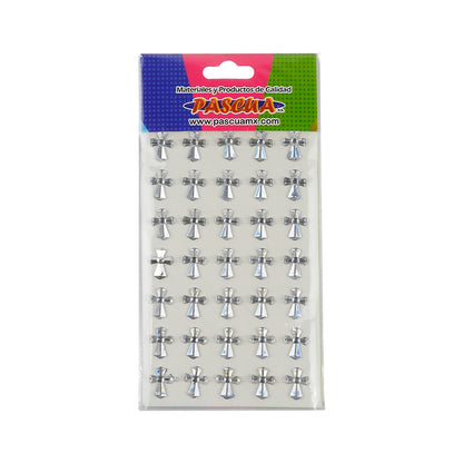 PIED/ACRILICAS CRUZ PLATA T PIED-CRUZE-T