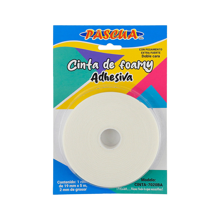 CINTA DE FOMY ADHESIVA PASCUA ROLLO 19MM X 5M CINTA-7020BA