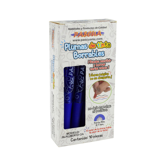 BOLIGRAFO PM PASCUA BORRABLE AZUL