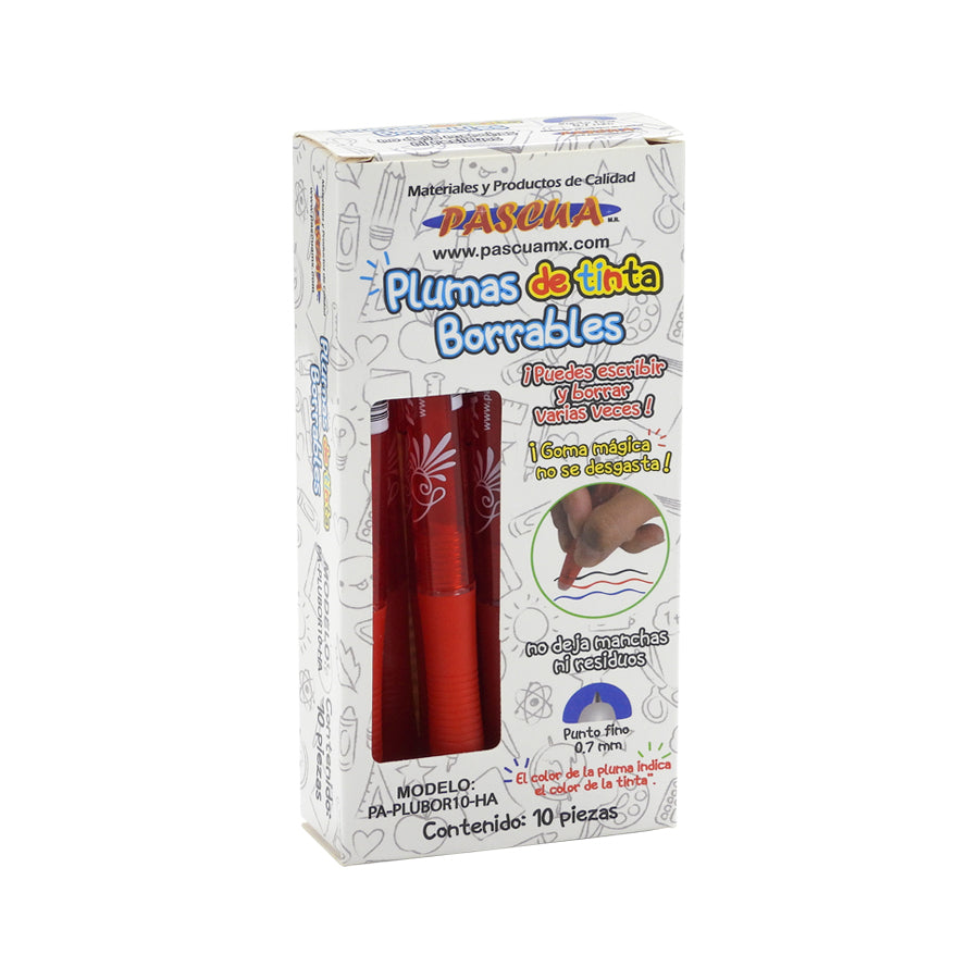 BOLIGRAFO PM PASCUA BORRABLE ROJO