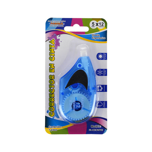 CORRECTOR BLANCO EN CINTA PASCUA BLISTER C1 PZA 12M X 5MM