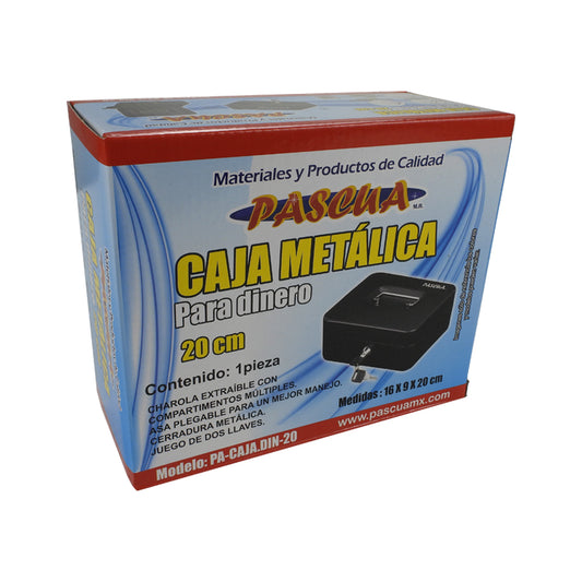 CAJA METALICA PASCUA PARA DINERO 20CM