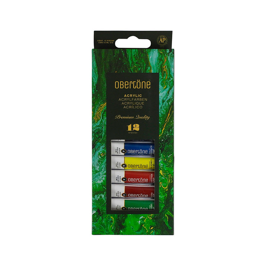 PINTURA ACRILICA OBERTONE PREMIUM C12 PZAS