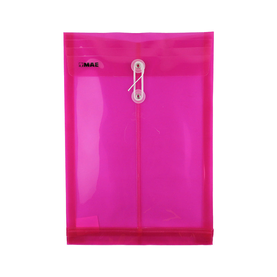 SOBRE DE  PLASTICO MAE OFICIO CON HILO VERTICAL