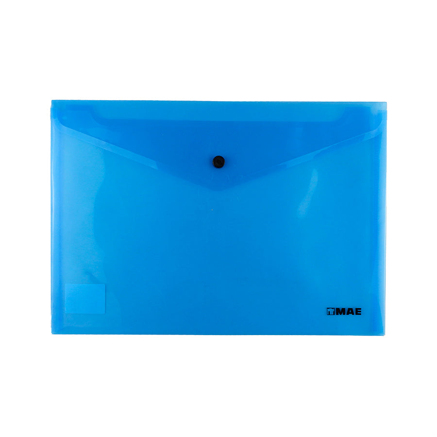 SOBRE DE PLASTICO MAE CARTA CON BROCHE HORIZONTAL