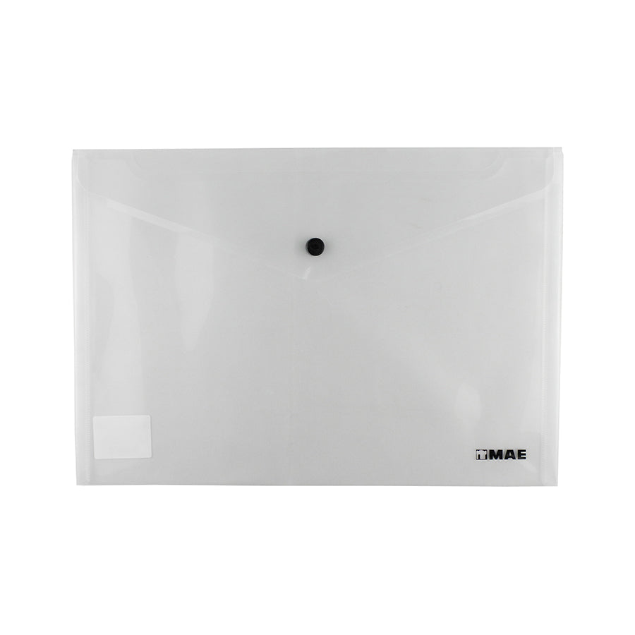 SOBRE DE PLASTICO MAE CARTA CON BROCHE HORIZONTAL