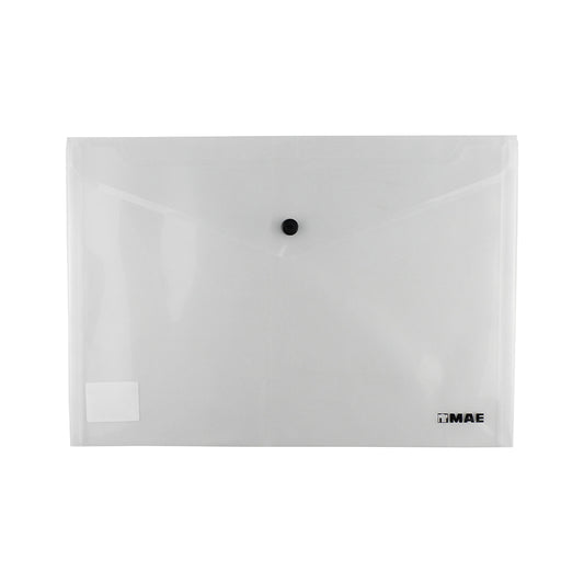 SOBRE DE PLASTICO MAE CARTA CON BROCHE HORIZONTAL
