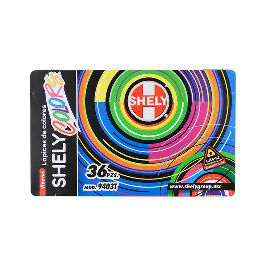 LAPICES DE COLORES SHELY MOD.9403 TRIANGULARES 36 PZAS