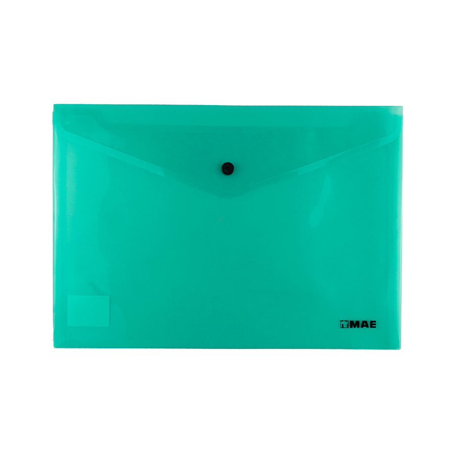 SOBRE DE PLASTICO MAE CARTA CON BROCHE HORIZONTAL