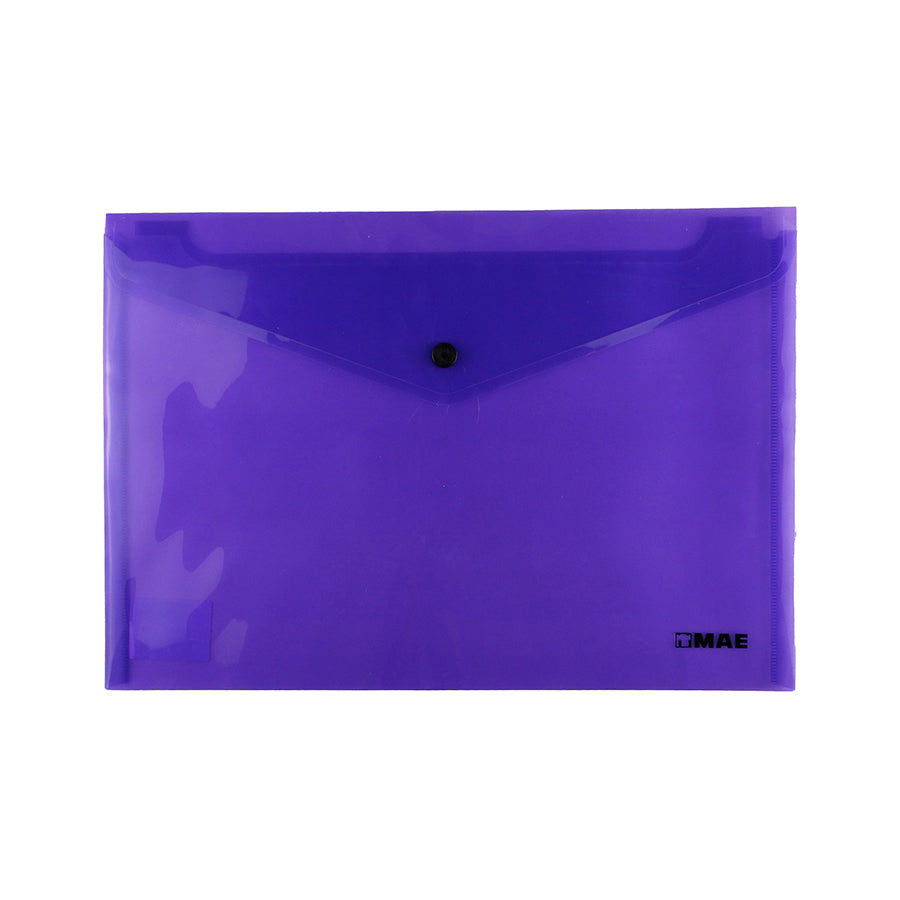 SOBRE DE PLASTICO MAE CARTA CON BROCHE HORIZONTAL