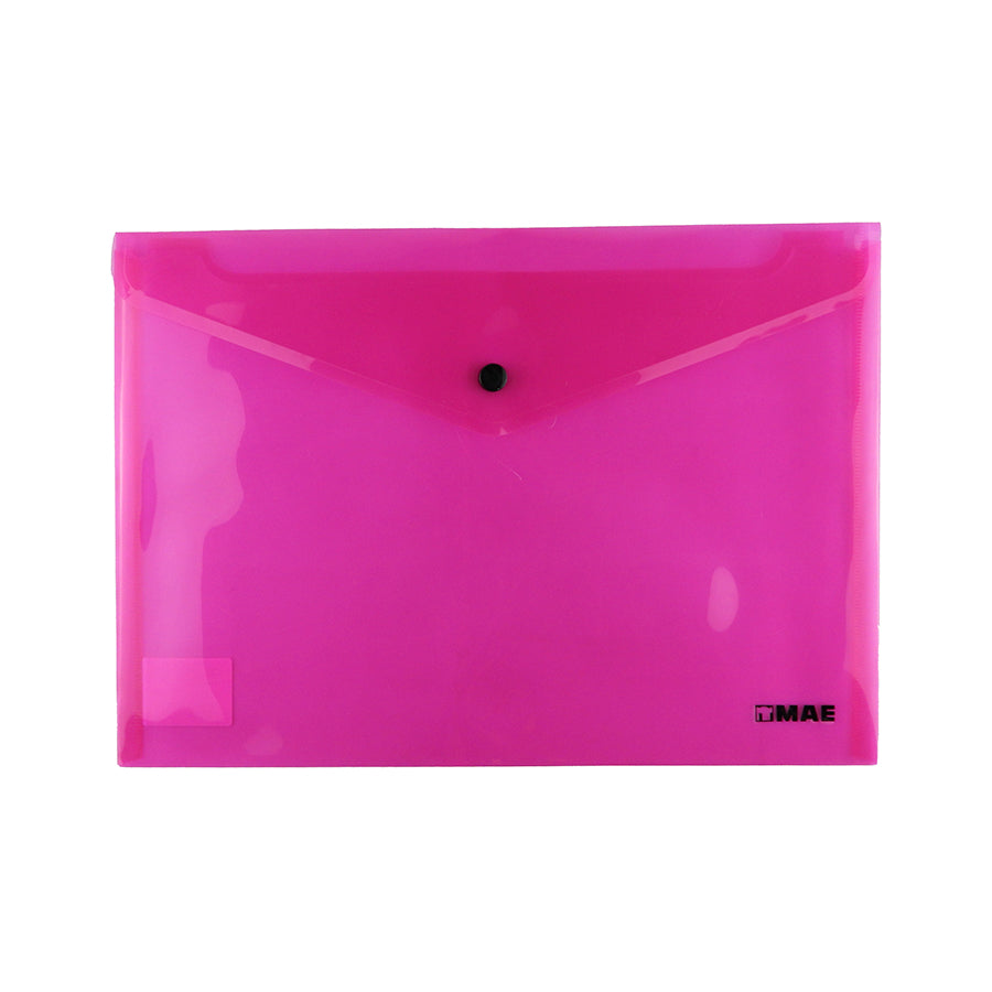 SOBRE DE PLASTICO MAE CARTA CON BROCHE HORIZONTAL