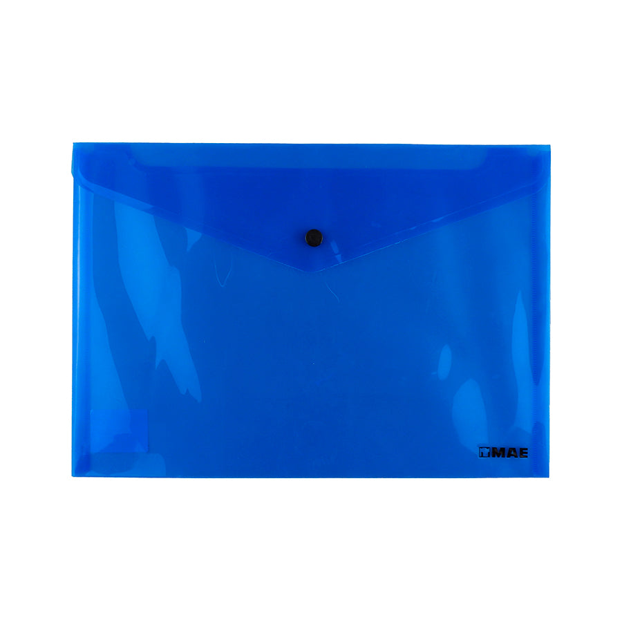 SOBRE DE PLASTICO MAE CARTA CON BROCHE HORIZONTAL