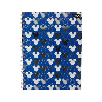 CUADERNO PROFESIONAL UPAK MICKEY MOUSE DOBLE ARILLO CUADRO GRANDE 100 HOJAS