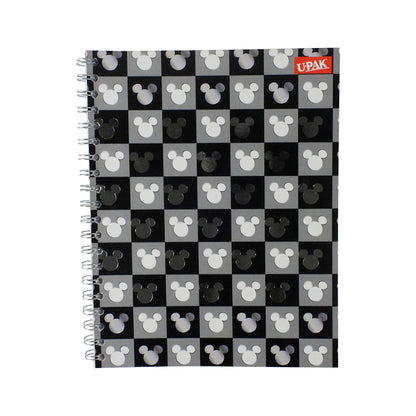 CUADERNO PROFESIONAL UPAK MICKEY MOUSE DOBLE ARILLO CUADRO GRANDE 100 HOJAS