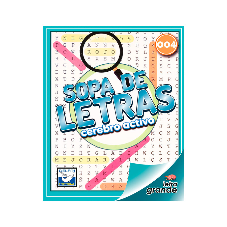 LIBRO DE ACTIVIDADES SOPA DE LETRAS CEREBRO ACTIVO ED.DELFIN