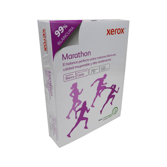 PAPEL BOND XEROX MARATHON CARTA BLANCO 500 HOJAS