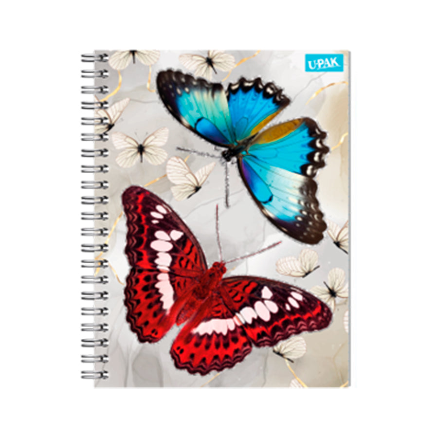 CUADERNO PROFESIONAL UPAK MARIPOSAS COLOR DO C7 100H