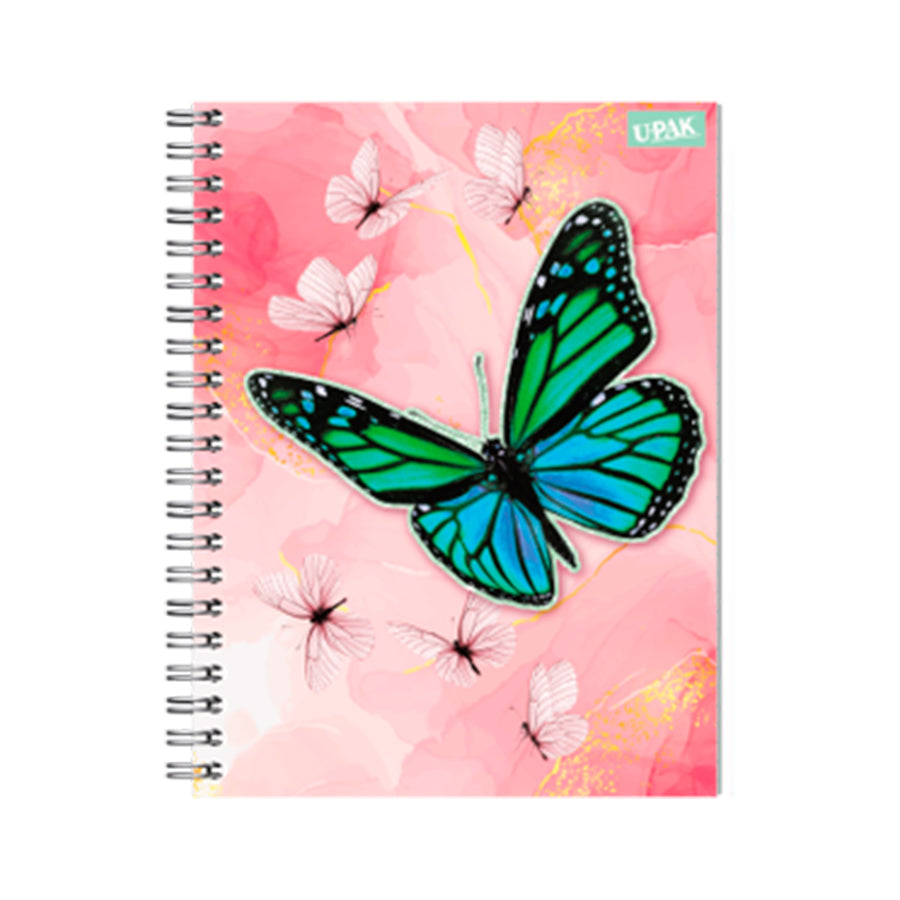 CUADERNO PROFESIONAL UPAK MARIPOSAS COLOR DO C7 100H