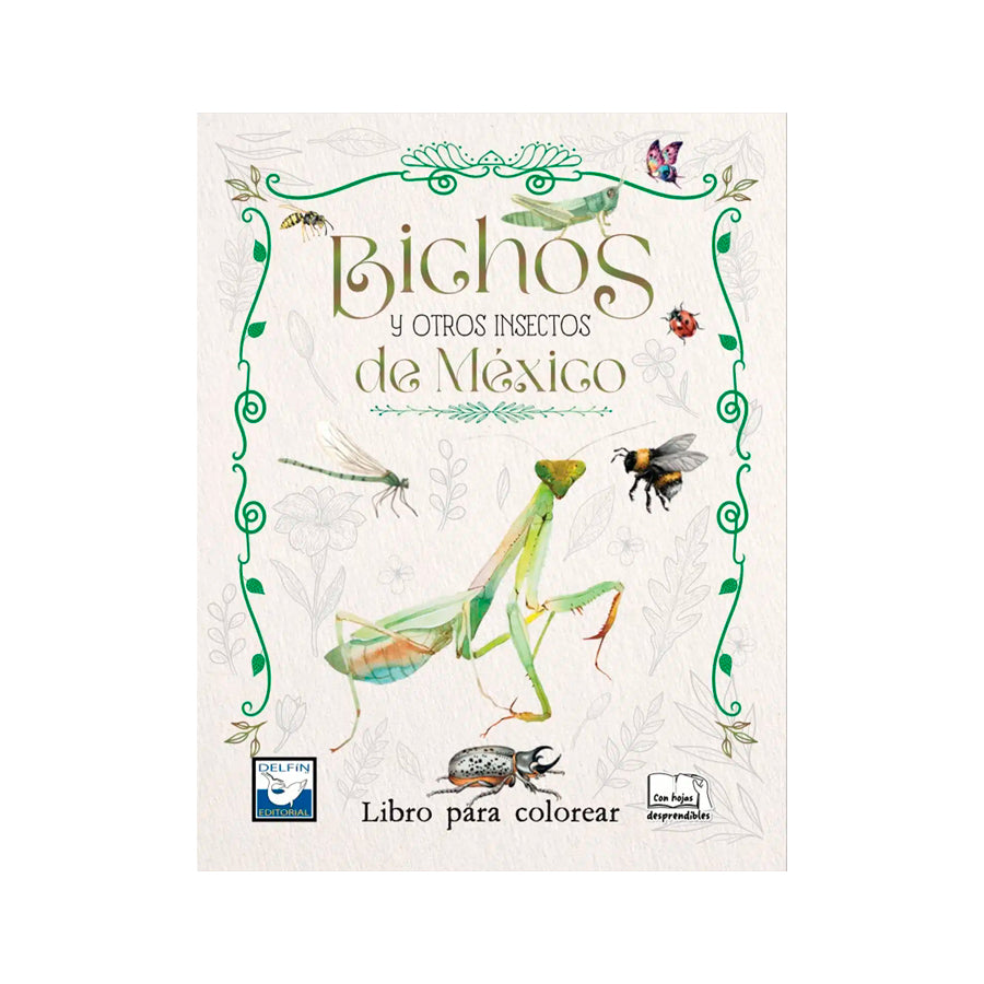 LIBRO PARA COLOREAR BICHOS Y OTROS INSECTOS ED. DELFIN