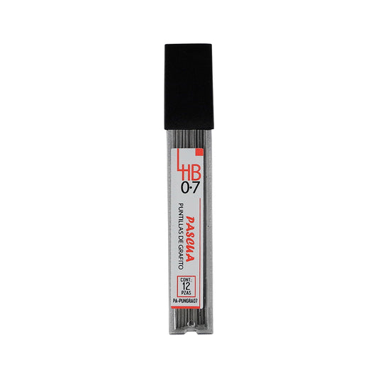 PUNTILLA DE GRAFITO PASCUA 0.7 MM C12 PZAS