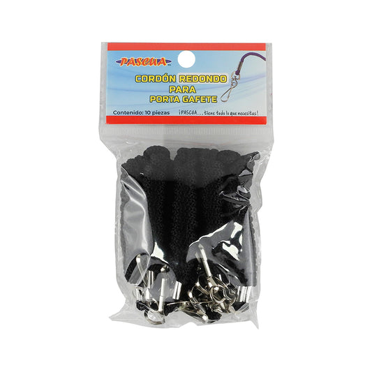 CORDON REDONDO PASCUA NEGRO10 PZS CR10-AA