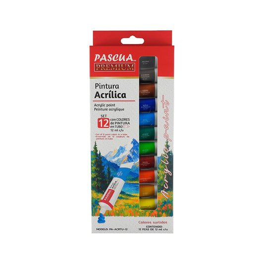 SET DE PINTURA ACRILICA PASCUA C12 PZAS