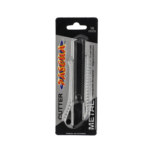 CUTTER METAL PASCUA NAVAJA NEGRA 18MM