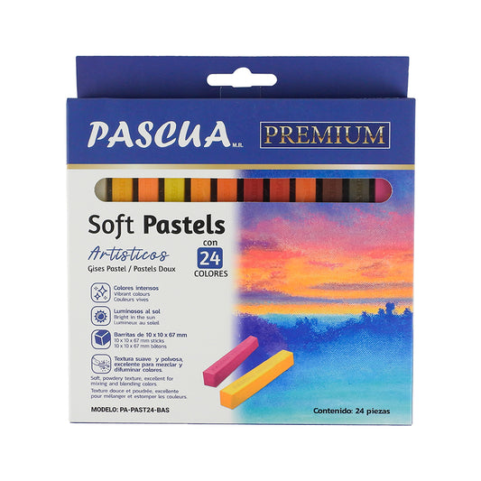 GISES PASTELES PASCUA SOFT PASTELS C24 PZAS