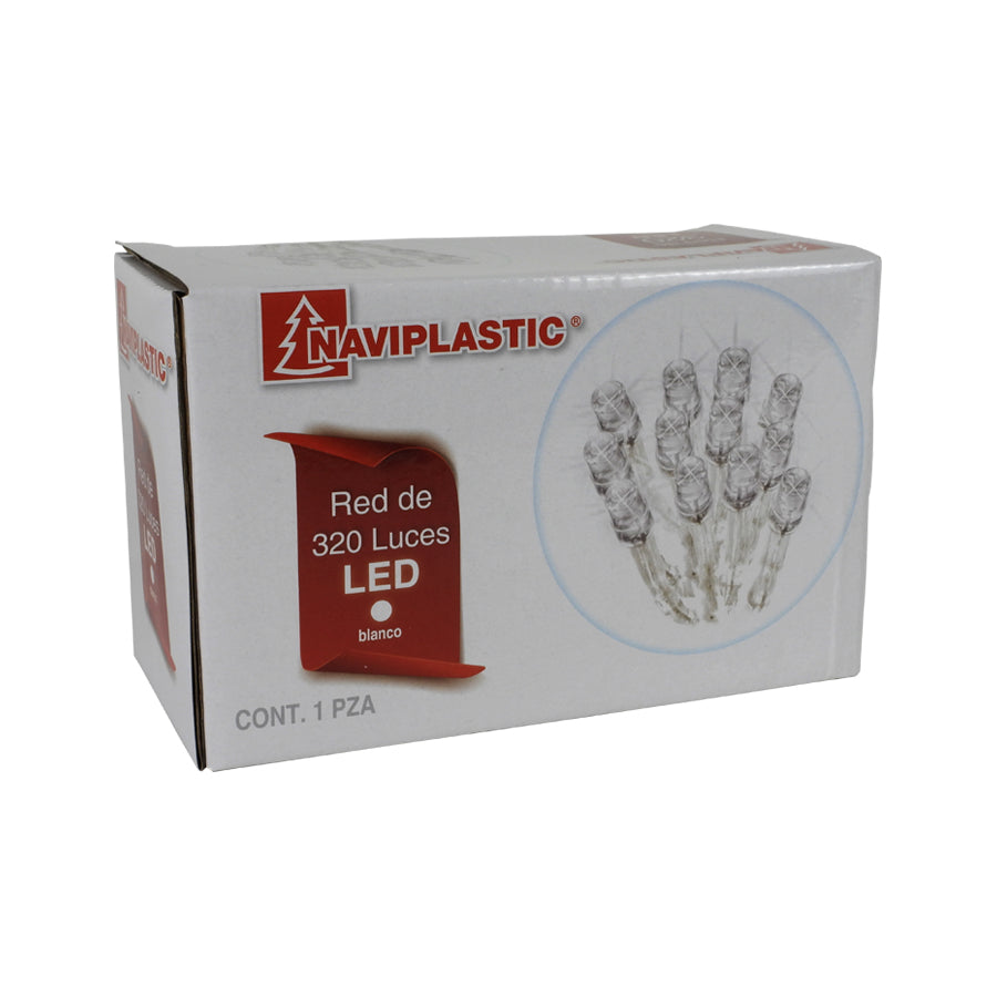 LUCES LED CASCADA NAVIPLASTIC BLANCO CABLE TRANS.CAJA 320 LUCES