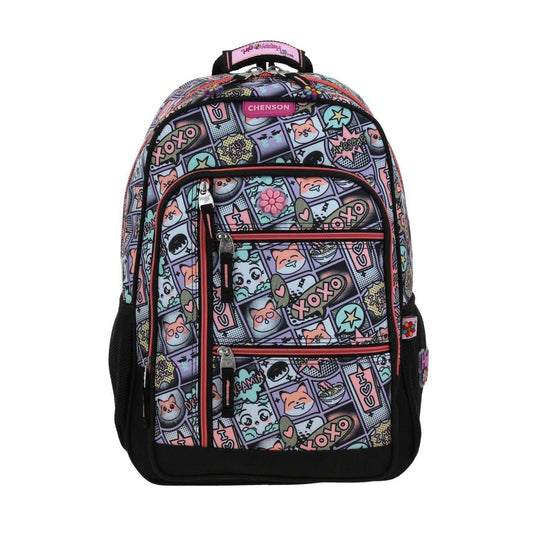 MOCHILA GRANDE CHENSON MORADO HAPPY GIRL MIXCO HG66532-U