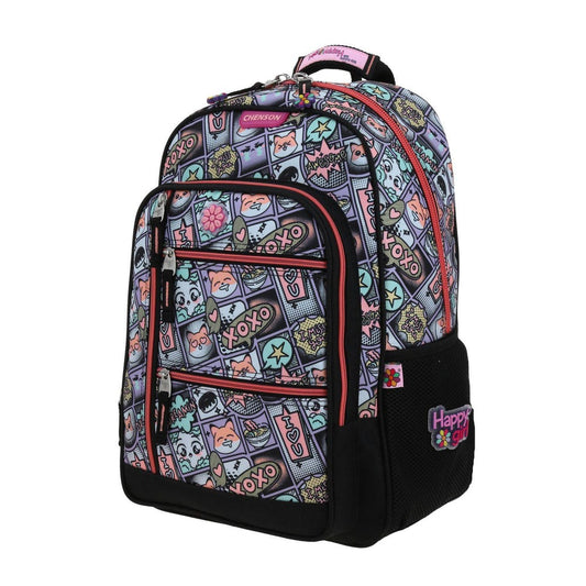 MOCHILA GRANDE CHENSON MORADO HAPPY GIRL MIXCO HG66532-U