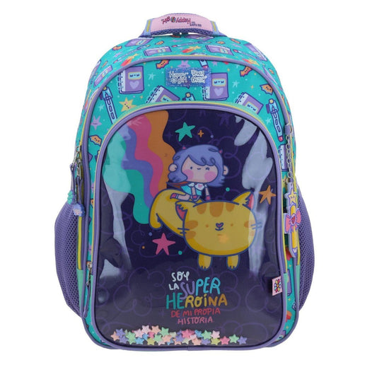 MOCHILA GRANDE CHENSON TURQUESA VANIA BACHUR JOSED VB70413-T