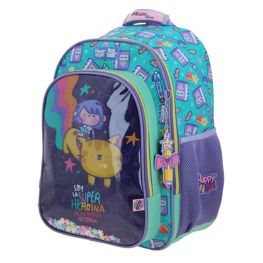 MOCHILA GRANDE CHENSON TURQUESA VANIA BACHUR JOSED VB70413-T
