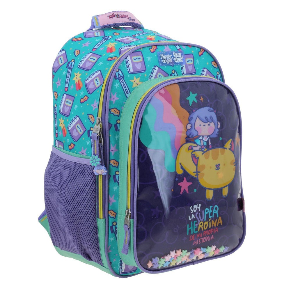 MOCHILA GRANDE CHENSON TURQUESA VANIA BACHUR JOSED VB70413-T