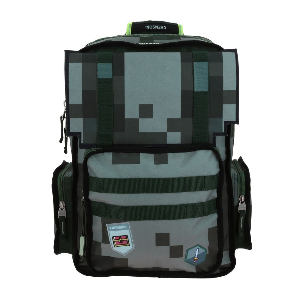MOCHILA GRANDE CHENSON VERDE ORIGINAL PIXELS CO70537-G