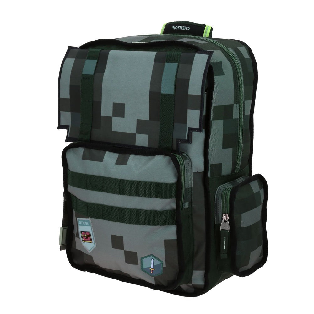 MOCHILA GRANDE CHENSON VERDE ORIGINAL PIXELS CO70537-G