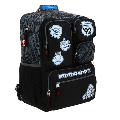 MOCHILA EXTRA GRANDE CHENSON NEGRO MARIO BROS RACER MB70571-3