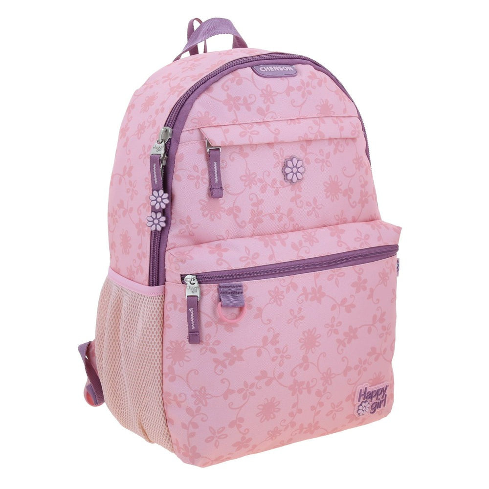 MOCHILA GRANDE CHENSON ROSA HAPPY GIRL KETI HG70772-P