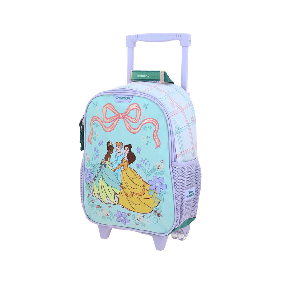 MOCHILA CON RUEDAS CHICA CHENSON VERDE PRINCESAS BUN PR70791-G