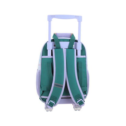 MOCHILA CON RUEDAS CHICA CHENSON VERDE PRINCESAS BUN PR70791-G