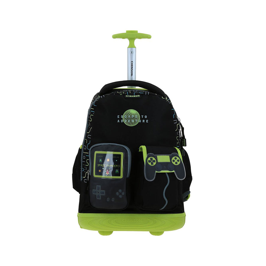 MOCHILA CON RUEDAS GRANDE CHENSON NEGRO ORIGINAL ETAD CO70800-3