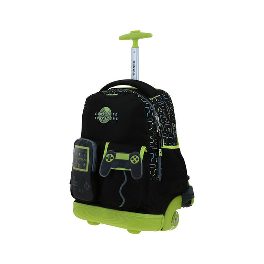 MOCHILA CON RUEDAS GRANDE CHENSON NEGRO ORIGINAL ETAD CO70800-3