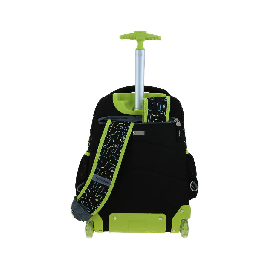 MOCHILA CON RUEDAS GRANDE CHENSON NEGRO ORIGINAL ETAD CO70800-3