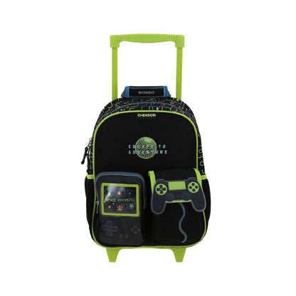 MOCHILA CON RUEDAS CHICA CHENSON NEGRO ORIGINAL ETAD CO70801-3