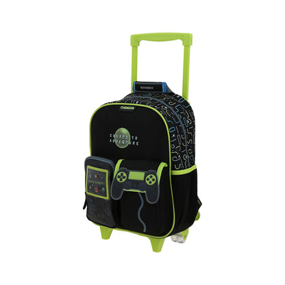 MOCHILA CON RUEDAS CHICA CHENSON NEGRO ORIGINAL ETAD CO70801-3