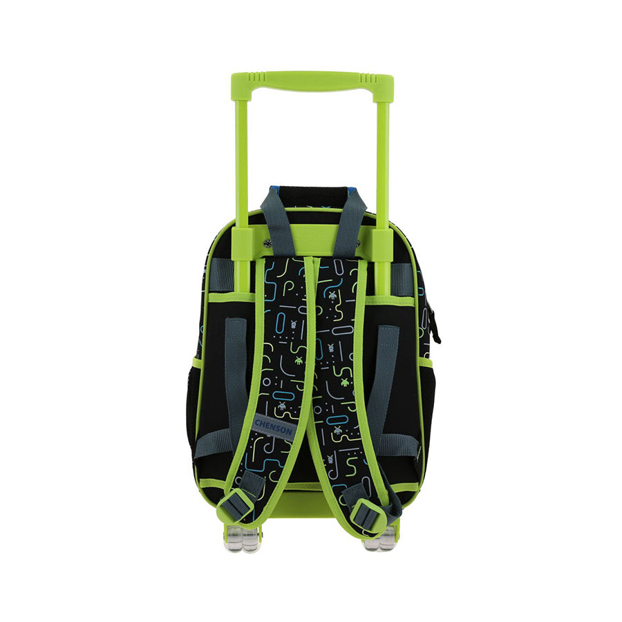 MOCHILA CON RUEDAS CHICA CHENSON NEGRO ORIGINAL ETAD CO70801-3