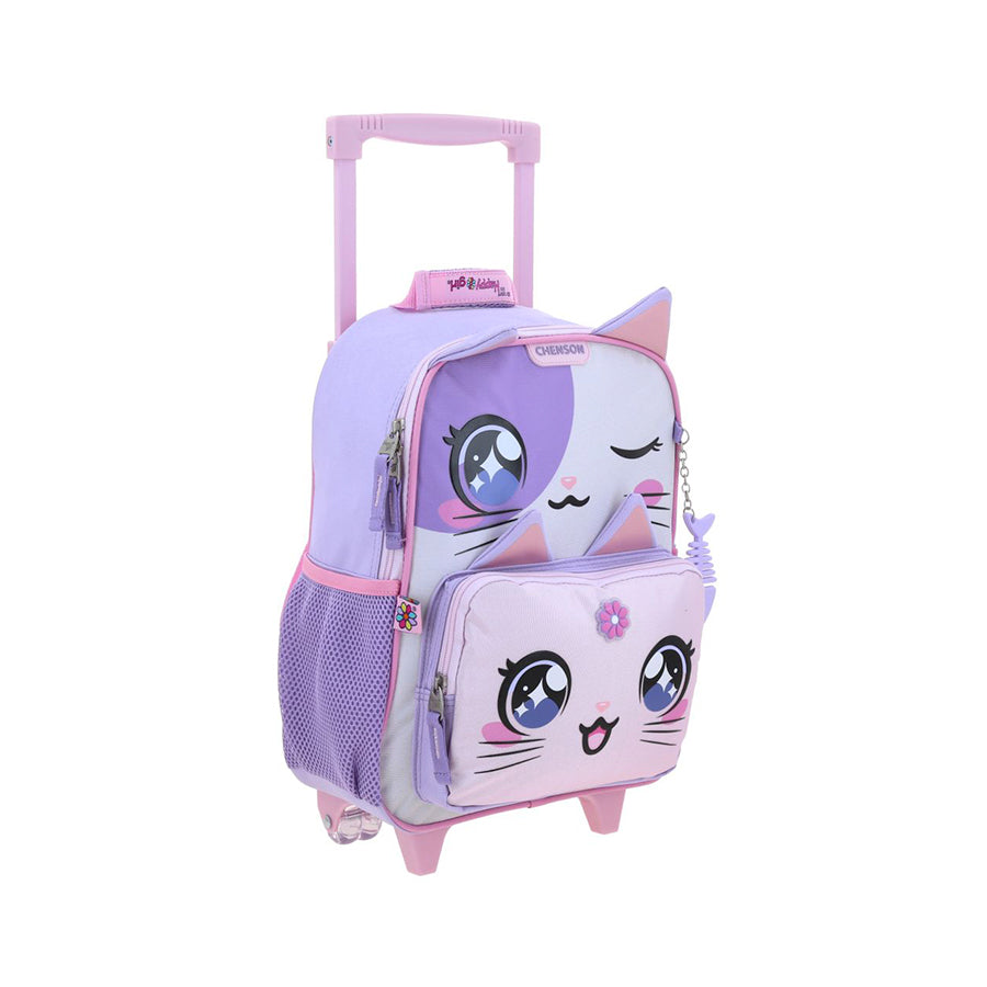 MOCHILA CON RUEDAS CHICA CHENSON MORADO HAPPY GIRL KETS HG70810-U