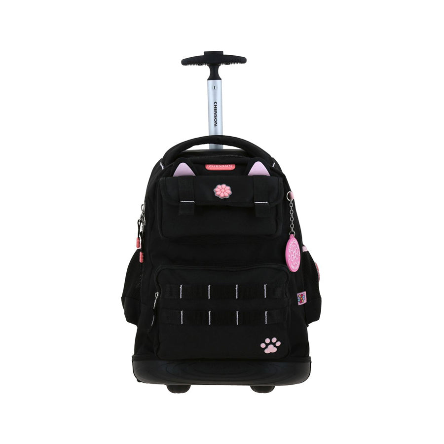 MOCHILA CON RUEDAS GRANDE CHENSON MORADO HAPPY GIRL KITY HG70818-3