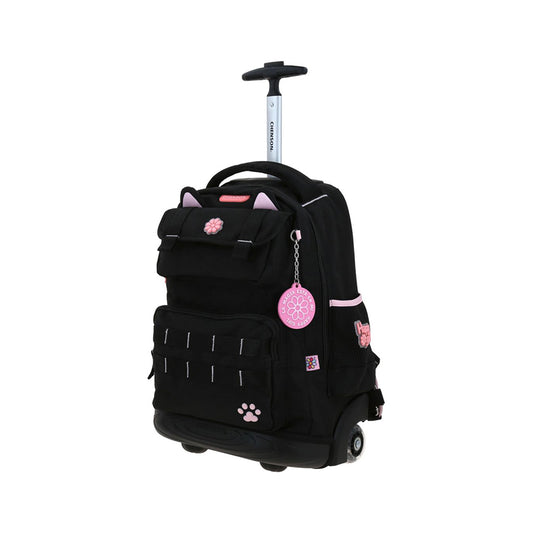 MOCHILA CON RUEDAS GRANDE CHENSON MORADO HAPPY GIRL KITY HG70818-3