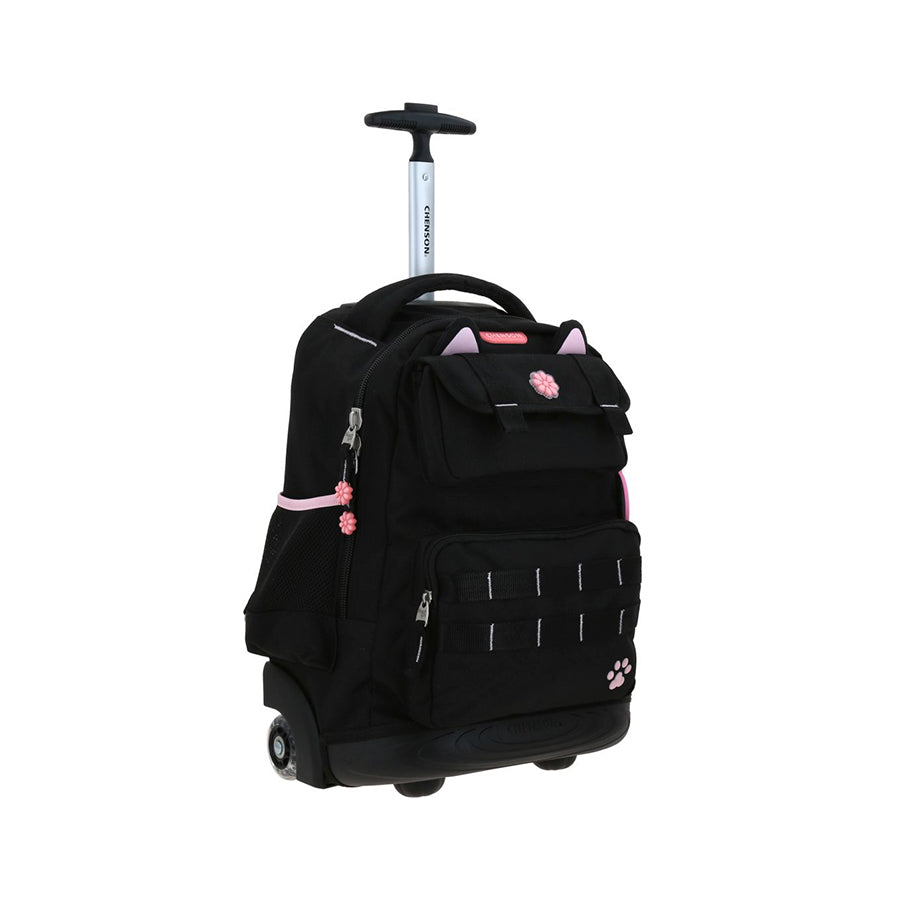 MOCHILA CON RUEDAS GRANDE CHENSON MORADO HAPPY GIRL KITY HG70818-3